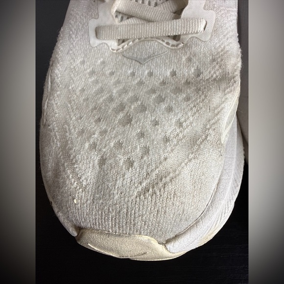 Hoka One One Clifton 9 White Women’s Running Shoes Lace-up Size 6B - Picture 4 of 13